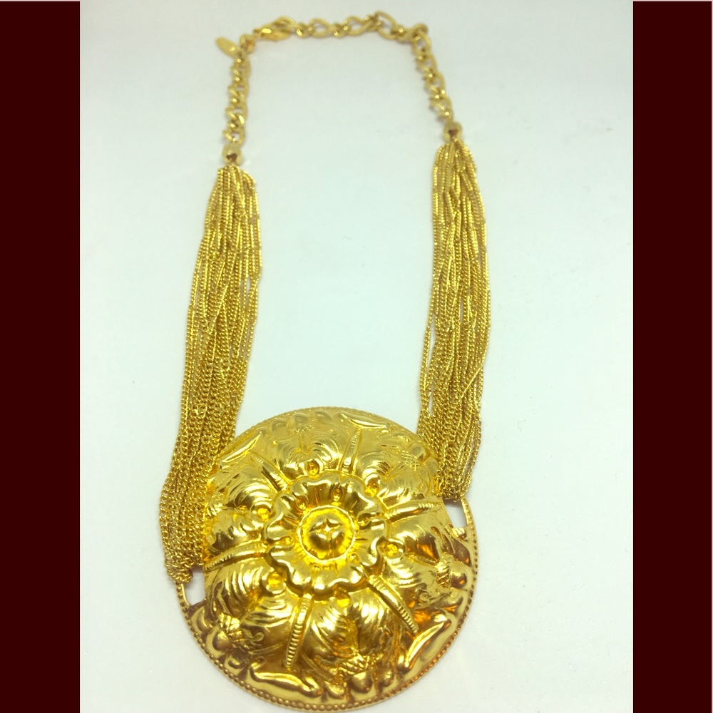 Gold Medallion Necklace
